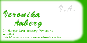 veronika amberg business card